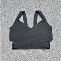 2024 Casual Women'S Ultra Short Bandage Vest Spaghetti Strap Sleeveless Hollow Out Solid Color Backless Top Women'S Sports Vest black