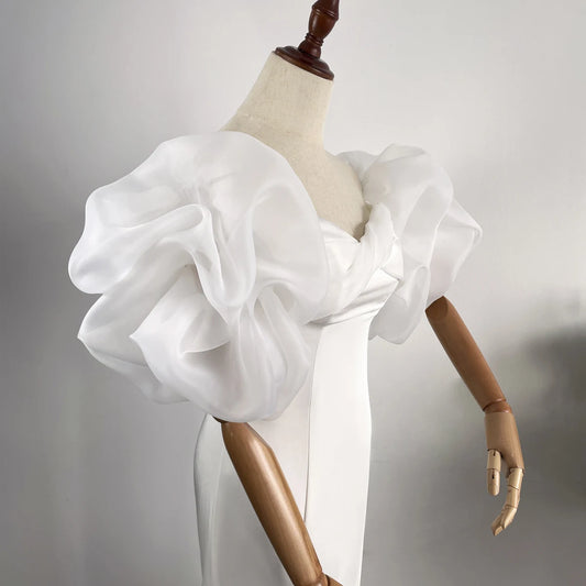 WG155 Women's Simple Fashionable Bridal Sleeves Wedding Dress Sleeves Suitable for Wedding Ceremony Evening Dress Accessories