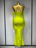 WomenSexy Off Shoulder Luxury Diamonds Long Bodycon Bandage Dress Celebrity Elegant Prom Gown Birthday Club Cocktail Dress